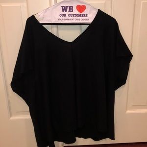 Oversized black casual tee